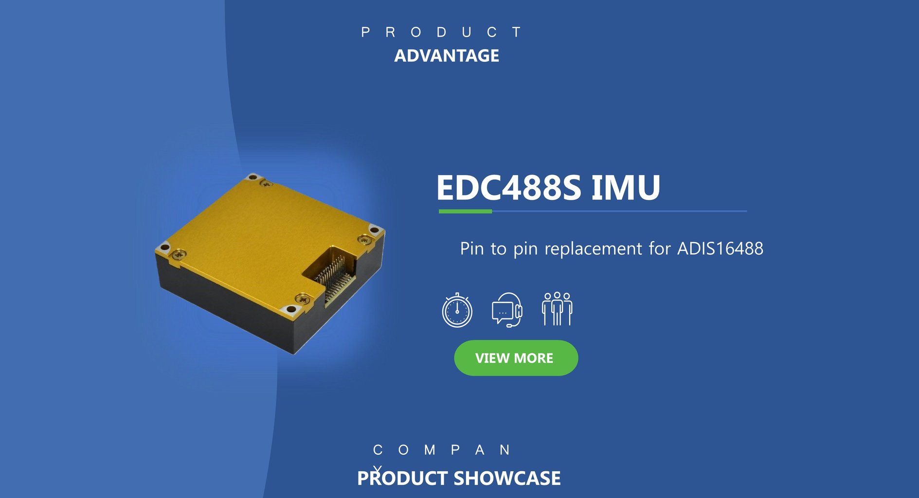 High Precision, High Reliability, Compact Size: EDC488S 10-Axis MEMS IMU Delivers Superior Attitude Control - Image 1